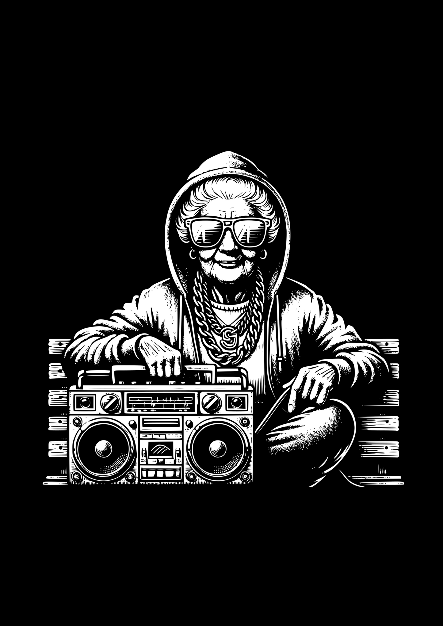 T-Shirt Coole Oma, Cool Granny