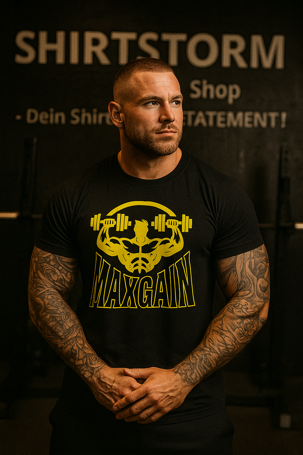 T-Shirt Fitness, Bodybuilding, MaxGain