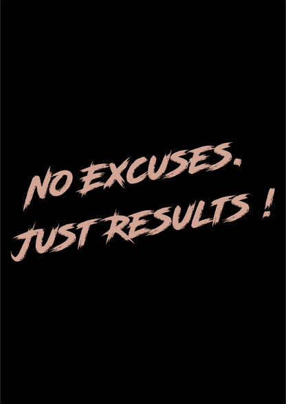T-Shirt Spruch Fitness No Excuses