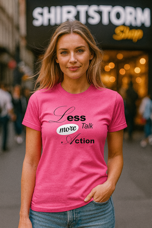 T-Shirt Damen Spruch LESS TALK