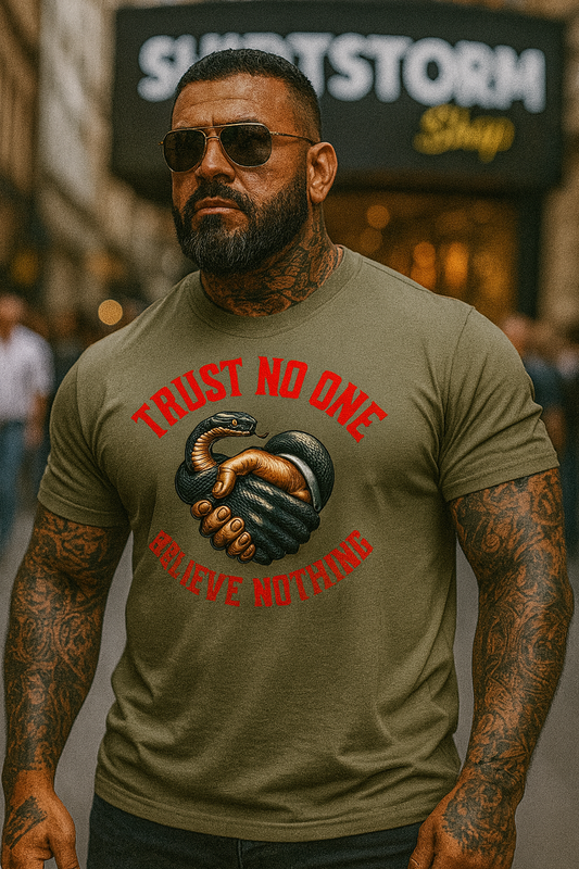 T-Shirt Funny, Trust No One, Biker, Fitness, Bodybuilding